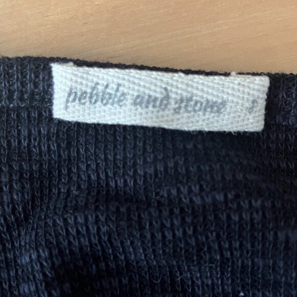 Pebble and Stone Black/Gray Lightweight Sweater S - Picture 6 of 7